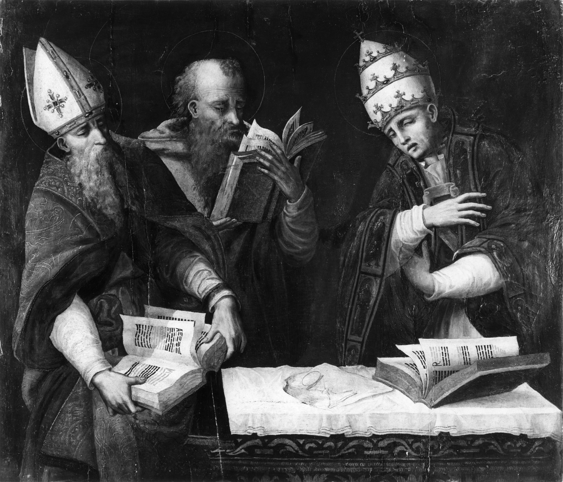 Marco_Cardisco_-_Saints_Augustine,_Jerome_and_Gregory_the_Great_-_Walters_371147